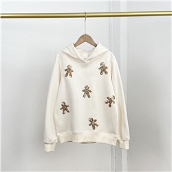 Женская утепленная толстовка с аппликацией из пайеток   Reserve*d