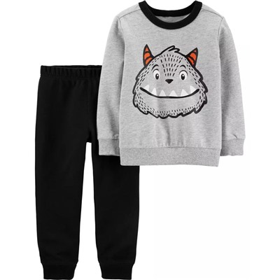 Carter's | Baby 2-Piece Dinosaur Fleece Top & Jogger Set