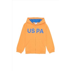 Erkek Çocuk Turuncu Basic Sweatshirt