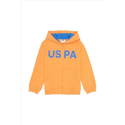 Erkek Çocuk Turuncu Basic Sweatshirt