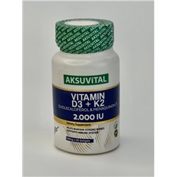 Vitamin D3 + K2  2.000 IU AKSUVITAL