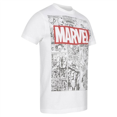 MARVEL Mono Comic Herren T-Shirt FAMTS443WHT