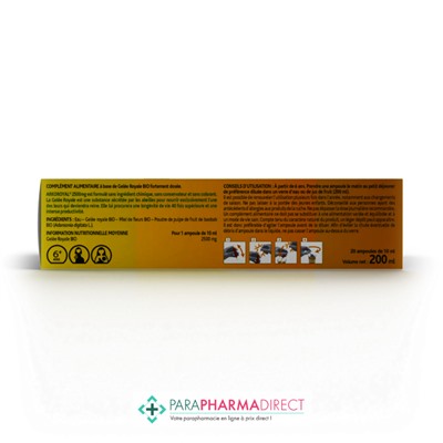 ArkoPharma ArkoRoyal Gelée Royale Haute Dosée 2500mg 20 ampoules