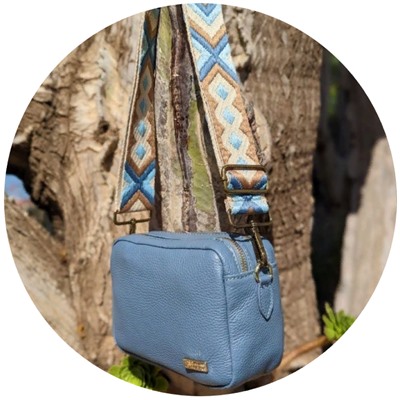Pelle 21-20 (370) azul - CINTURON BOLSOS (150)-6 (2) АКЦИЯ