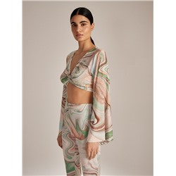 Bluse, gemustert