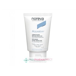 Noreva Aquareva Crème Mains Réparatrice 24h Peaux Déshydratées 50ml