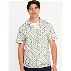 Short-Sleeve Printed Camp Shirt