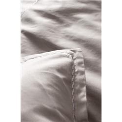 Laila King Size %100 Pamuk Nakışlı Saten Nevresim Takımı - Vizon