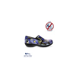 Spring Step Women's Professional Blue Multi Floral Ferrara Shoe