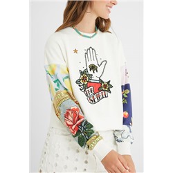 Jersey algodón mangas patch