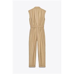 SLEEVELESS JUMPSUIT WITH BELT