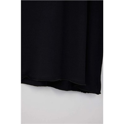 Siyah Viskon Örme İnce Pijama Altı TBBAW26IA00001