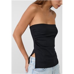 BANDEAU TOP WITH SIDE VENTS