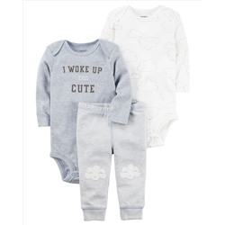 3-Piece Heathered Little Character Set | Carter's Краснодар