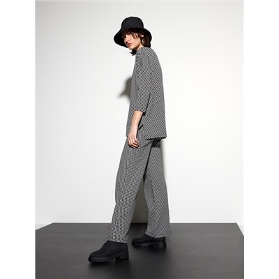 Gemusterte Bluse