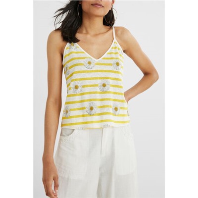 Camiseta tirantes margaritas