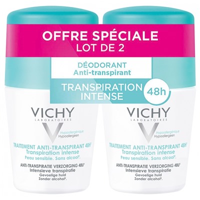 Vichy Antitranspirante Behandlung 48 Std Packung von 2 x 50 ml