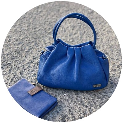 PELLE LUX (690) azul+RMN · Cartera· 90103 (160) azul АКЦИЯ