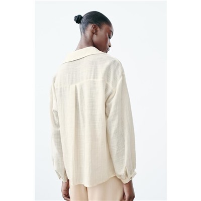 METALLIC THREAD RUSTIC SHIRT