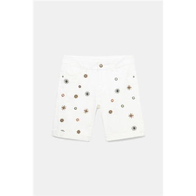 Pantalón vaquero corto mandalas