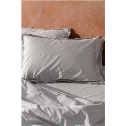 Sona King Size Püsküllü Nevresim Takımı - Gri