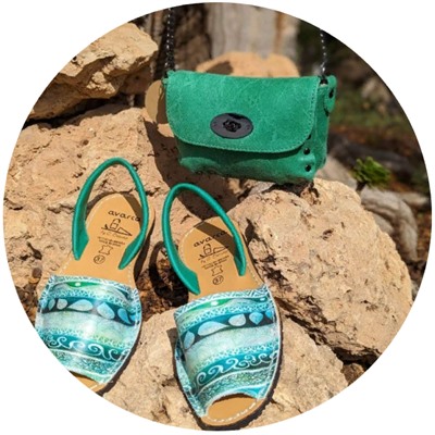 AVARCA MENORQUINA · 377AV · Verde+AB.Z · Pelle · 22-02 (300) САЛАТОВЫЙ АКЦИЯ