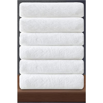 S&R BEYAZ OTEL BANYO HAVLUSU 460 GR 6'LI SET HVL357246061
