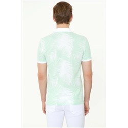 Erkek Mint Polo Yaka Tişört