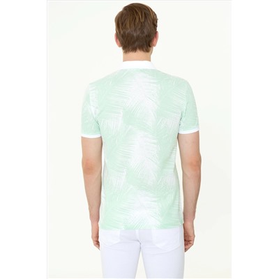 Erkek Mint Polo Yaka Tişört