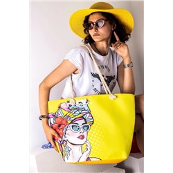 LAL SHOES & BAGS Elıssa Kadın Plaj Çantası (FERMUARLI) -hardal 2133