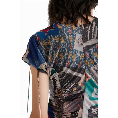 Vestido mini slim rushing