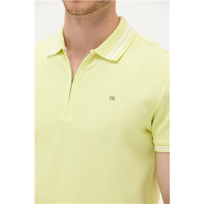 Erkek Açık Sarı Polo Yaka T-Shirt