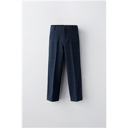 CHECK SUIT TROUSERS