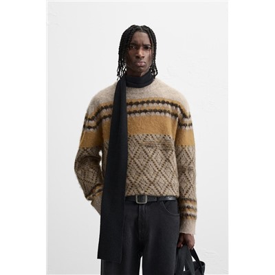 JERSEY JACQUARD GEOMÉTRICO