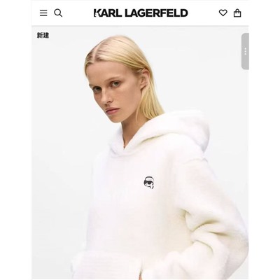 Женская толстовка худи из шерпы  KARL LAGERFEL*D ОРИГИНАЛ! 😎