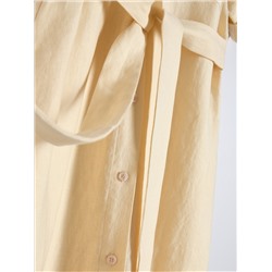 PREMIUM Hemdblusenkleid aus Leinen