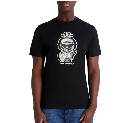 Karl Lagerfeld Paris Logo Graphic Cotton T-Shirt