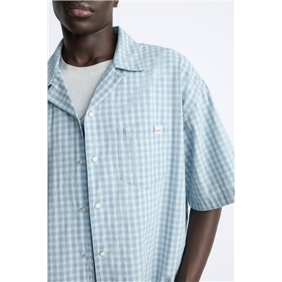 CAMISA DENIM CUADROS