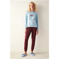 Penti Hug Friend Termal Pijama Takımı PNXZ1BVK23SK-MIX