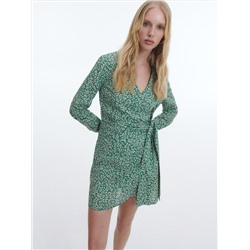 Cotton rich mini dress