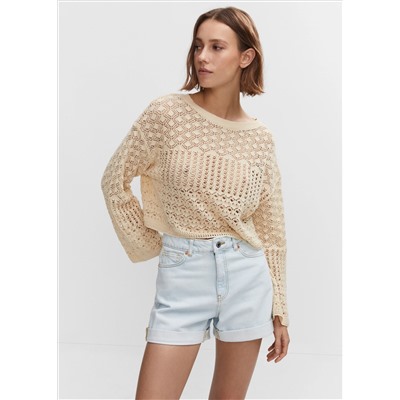 Shorts vaqueros mom-fit