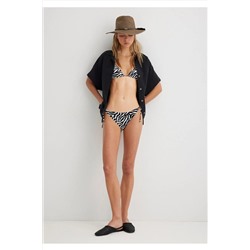 Mavi, Zebra Desenli Siyah Bikini Altı 1913326-900