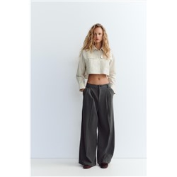 CROPPED POPLIN SHIRT