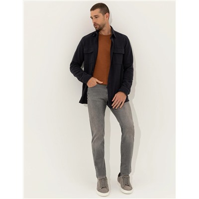 Lacivert Regular Fit Uzun Kollu Gömlek