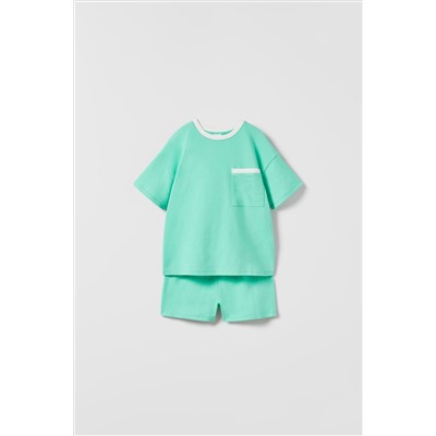KIDS/ CONJUNTO BOLSILLO LISO