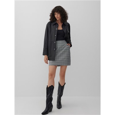 Checked mini skirt