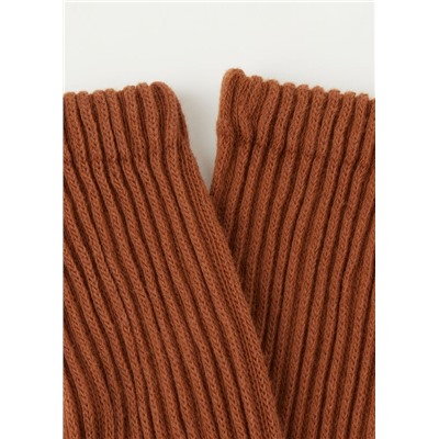 Kurze weiche Socken in Rippstrick
