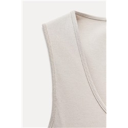 SLEEVELESS RIBBED TOP