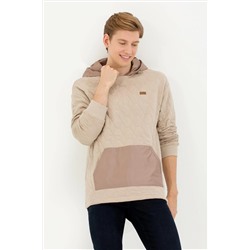 Erkek Taş Kapüşonlu Sweatshirt