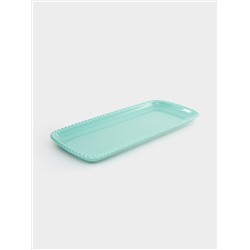 Блюдо, 36x16 см, прямоугольное, морская волна, Tiffany